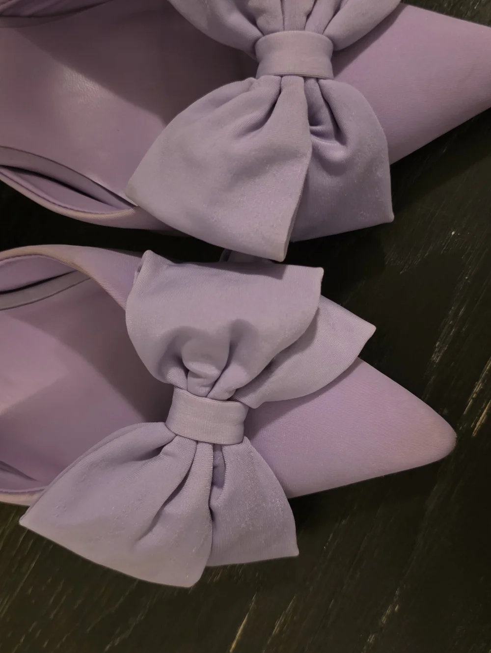Zara Heels Bundle – Blue Rhinestone & Lavender Bow Heels - Picture 4 of 7